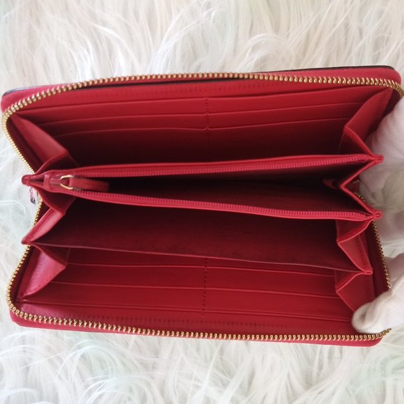 🍎AMAZING EUC! Gucci GG Supreme Ltd Ed Zippy Long Wallet w/ Dust Bag & Box🍎 - Picture 10 of 15